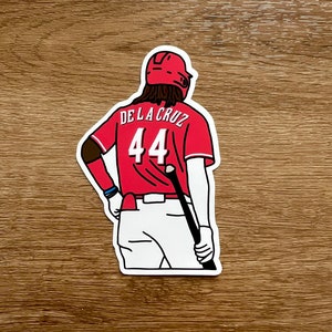 Rojos de Cincinnati - Elly De La Cruz - Pegatina troquelada