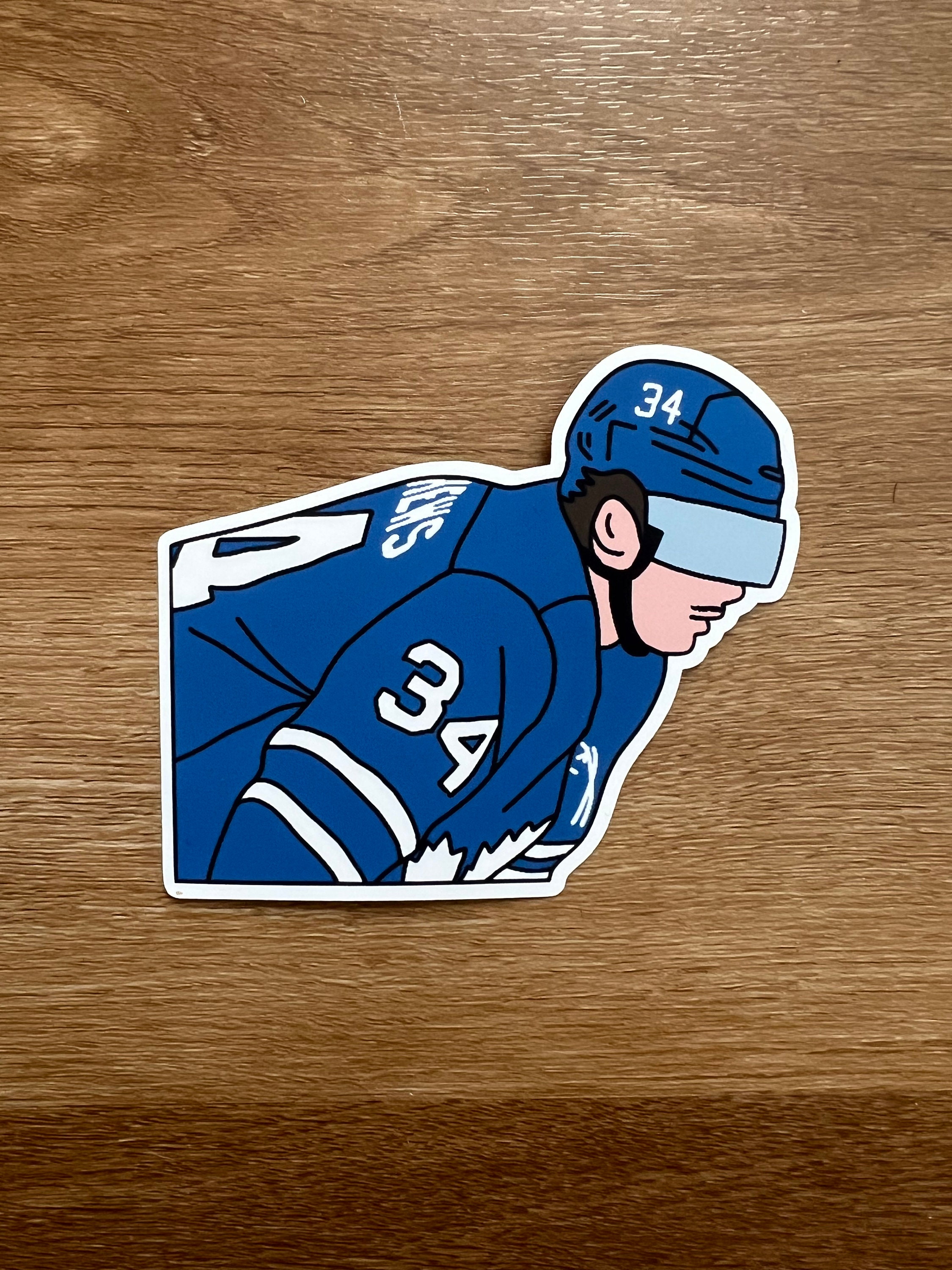 I drew Auston Matthews and made some Stickers : r/leafs