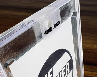 One Touch Magnetic 180pt Matte Clear Sports Cards Stickers Custom Labels PACK OF 54