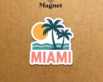 Miami Travel Magnet - Decorative Fridge Magnet
