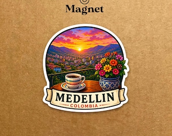 Colombia Medellin Travel Magnet - Decorative Fridge Magnet