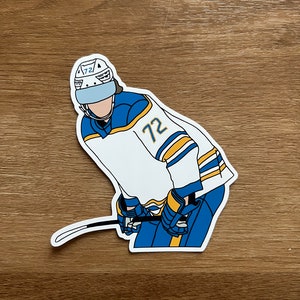 Tage Thompson Hockey Paper Poster Sabres - Tage Thompson - Pin