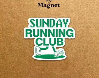 Running Club (Choose the day) - Decorative Fridge Magnet