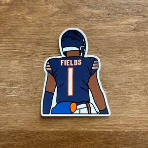 Chicago Bears - Justin Fields - Adesivo fustellato