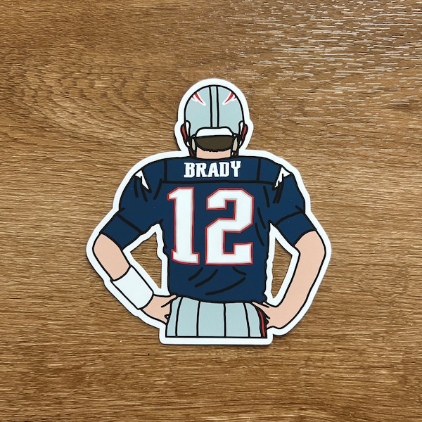 New England Patriots - Tom Brady - Die Cut Sticker