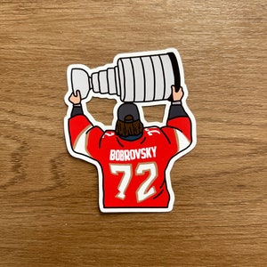 Florida Panthers - Sergei Bobrovsky - Adesivo fustellato Stanley Cup