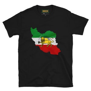 Shir Khorshid Flagge Iran Karte T-Shirt