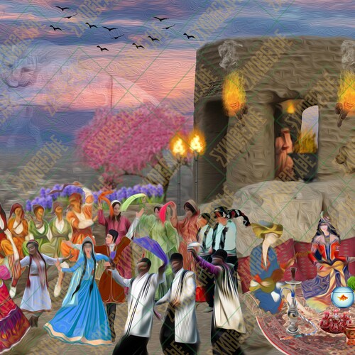 Nowruz Zoroastrian New Year Poster Print 170gsm Silk Etsy