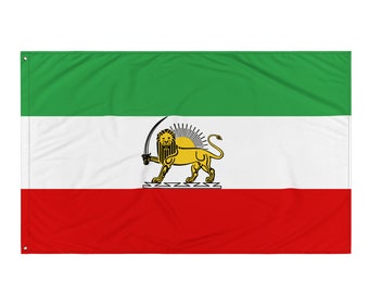 Shir Khorshid Imperial Flag of Pahlavi Iran (One Sided)