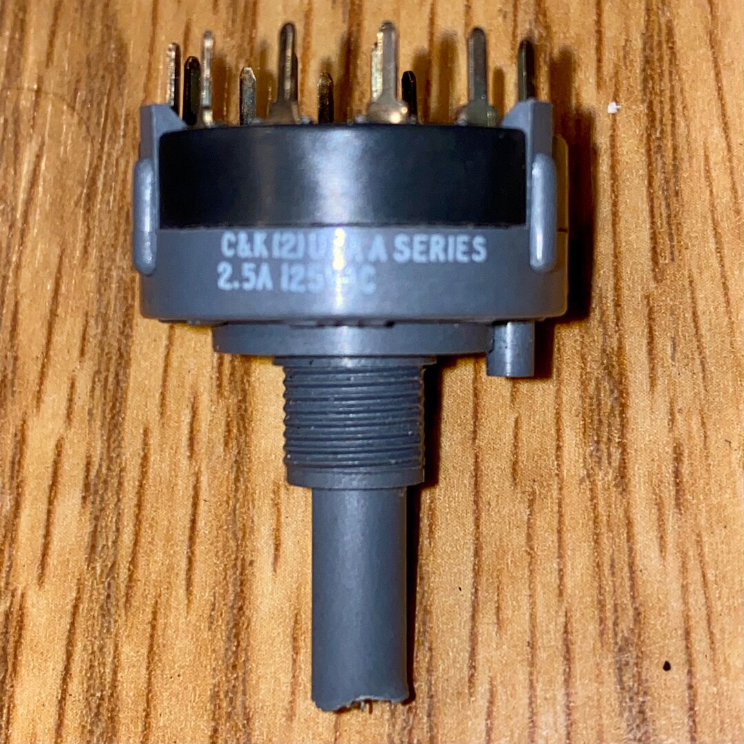 C&K Rotary Knob Switch, USA Aseries 350ma, 125V. Music and Guitar Part
