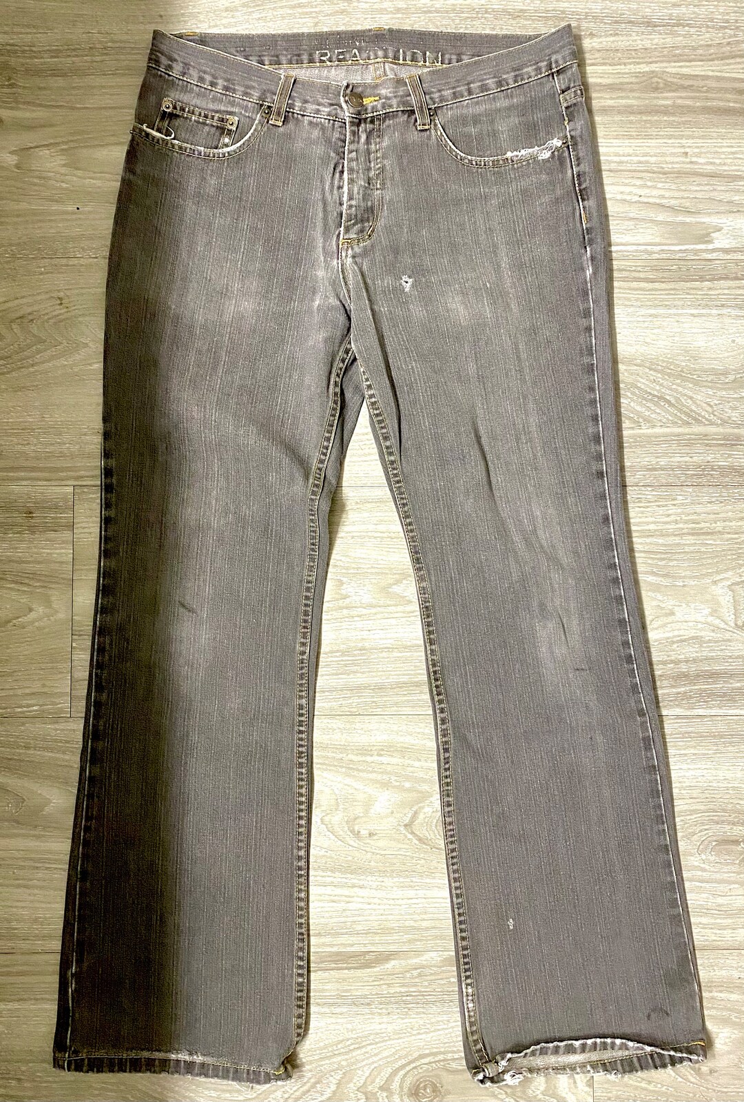 Jeans Kenneth Cole Reaction Rn81633 Kenneth Cole Reaction Men's Jeans  32x32: Black Denim, Straight