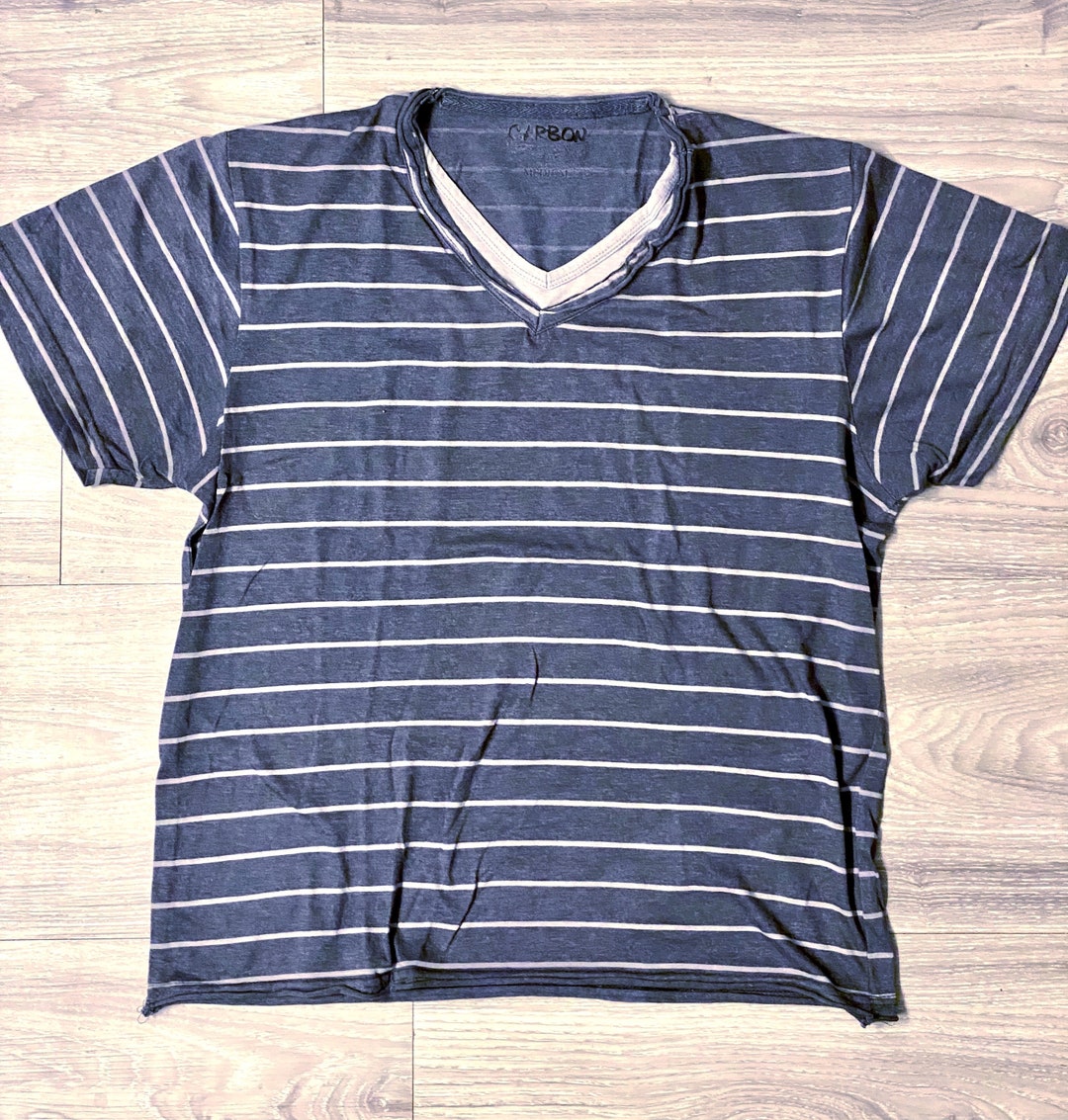 Charcoal Double Collar Tee 6276