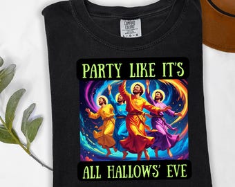 Catholic Saints Halloween T-Shirt: All Hallows Eve Comfort Colors Tee