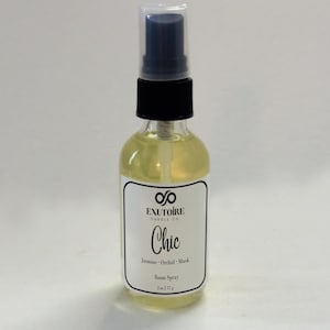 Chic Room Spray | Jasmine + Orchid | Scented Room + Linen Spray | Year Round Scent | Handcrafted | 2 OZ