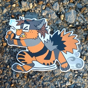 Gordon Furryman Waterproof Sticker4x2 1/2 Half Life
