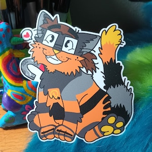 Gordon Furryman Waterproof Sticker 3x3 1/2 Half Life