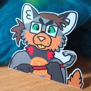 Gordon Furryman Waterproof Sticker 3x3 1/2 Half Life
