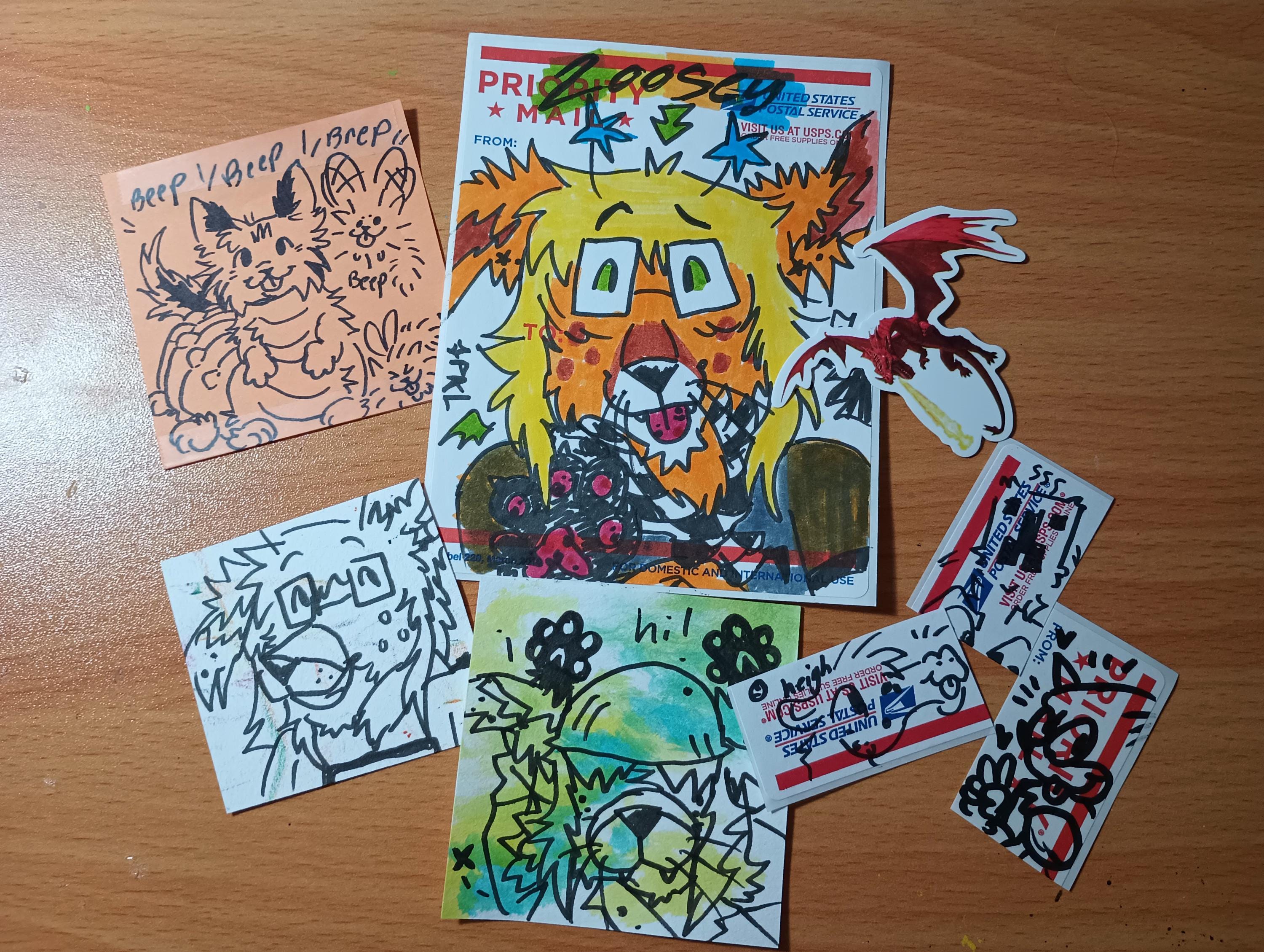 Custom Character Furry Artwork Sticker/Art Piece/Physical Traditional Art Illustration Commission