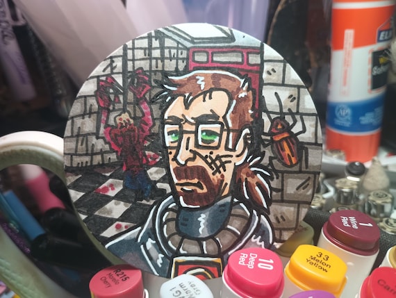 Custom Character/OC Doodle Button 2x2inch