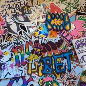 Graffiti Sticker Pack - 8 Count Original Art Work