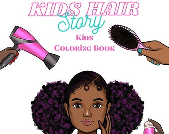 Kids HairStory Coloring book about Black Girls Hair