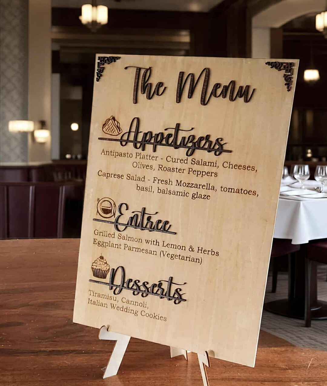 Reception Menu Sign Custom Wedding Menu Sign, Wedding Reception Sign - Etsy