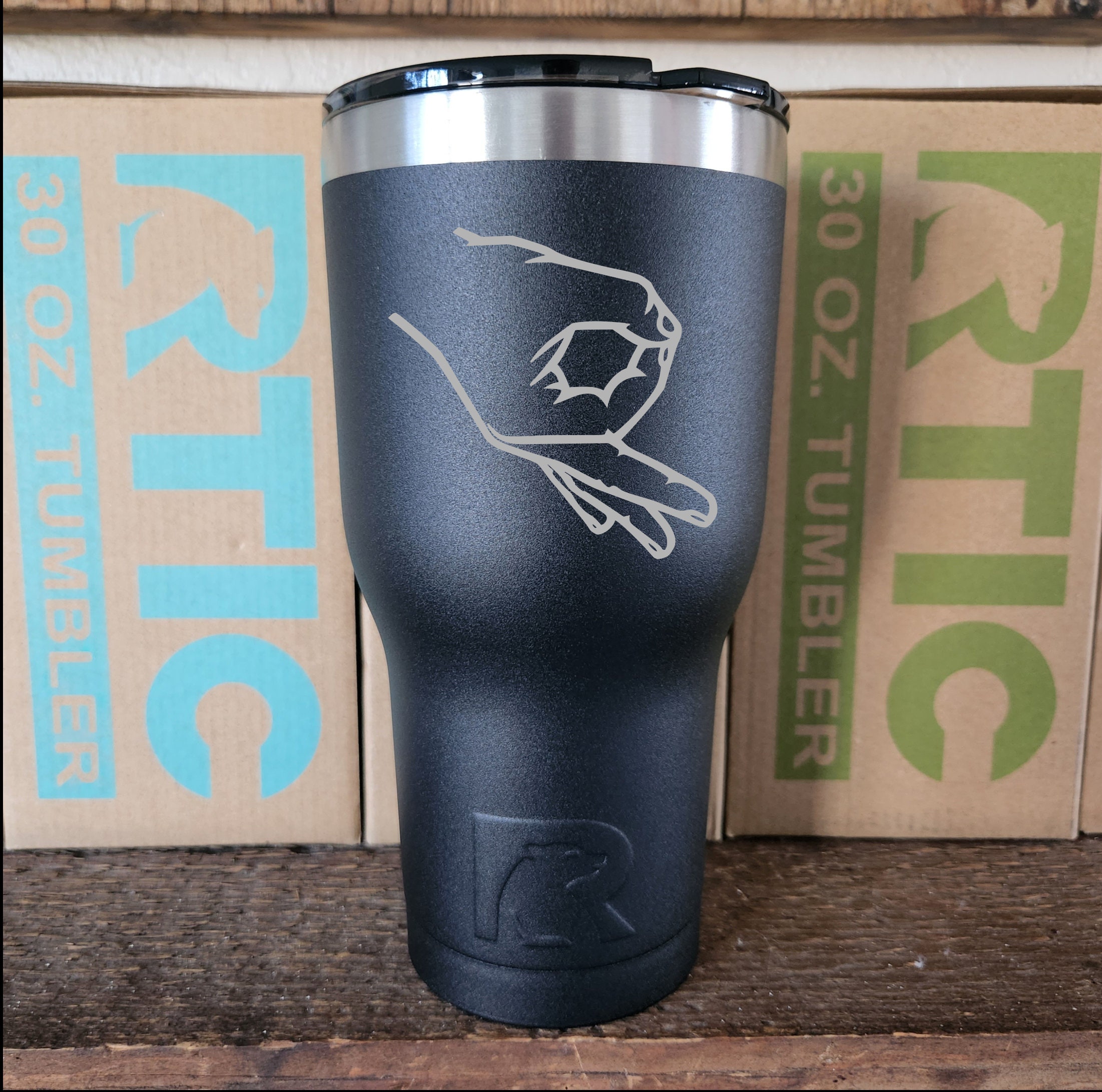 Circle Game, Coffee Tumbler, Funny Gift, Laser Engraved, 30oz RTIC Tumbler  