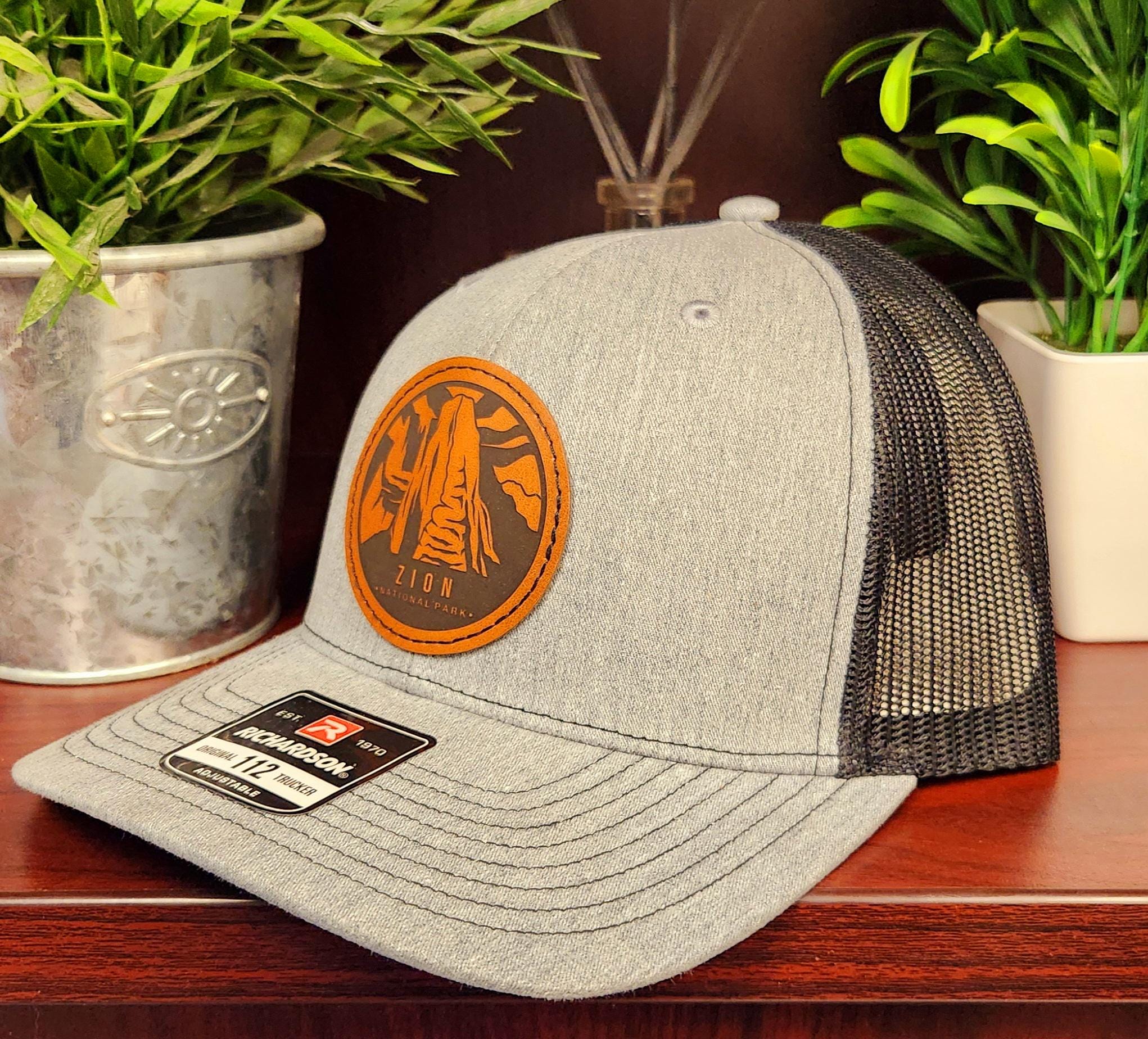 Zion National Park Woven Patch Hat Richardson 112 Trucker Mesh Snapback Retro Zion National Park Meshback Hat – Sendero Provisions Co main image 4
