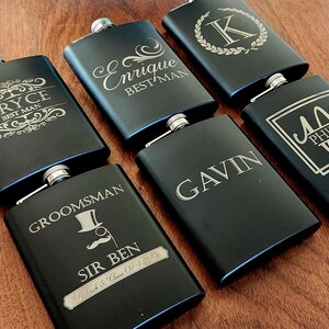Wedding Flasks, Personalized Wedding Flasks, Custom Groomsmen Flasks, Engraved Wedding Flask, Monogram Flask Wedding, Wedding Party Flask