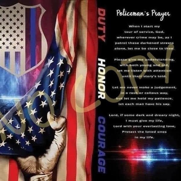 Policeman Prayer - Etsy
