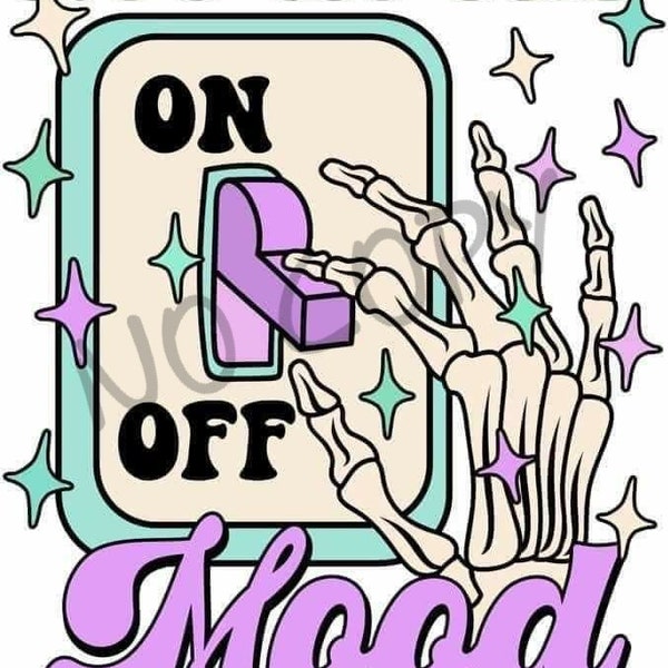 Not in the Mood Light Switch Off Shirt Print PNG