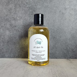 HOT APPLE PIE Shower Gel Body Wash Bubble Bath Hand Soap 8 oz bottle