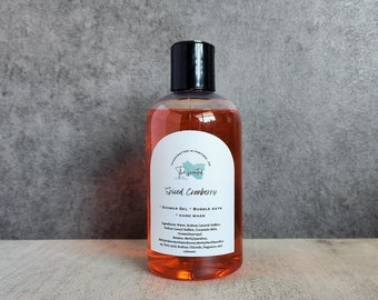 SPICED CRANBERRY Shower Gel Body Wash Bubble Bath Hand Soap 8 oz bottle