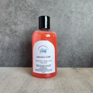 WATERMELON SORBET Shower Gel Body Wash Bubble Bath Hand Soap Liquid Soap 8 oz bottle