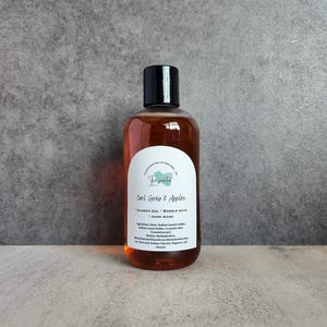 EARL GREY and APPLES Shower Gel Body Wash Bubble Bath Hand Soap Liquid Soap 8 oz bottle