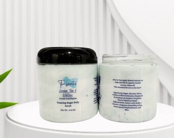 GREEN TEA WILLOW Foaming Sugar Body Scrub 8 oz
