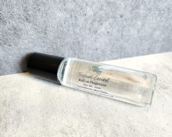 TROPICAL COCONUT Roll On Fragrance Oil .33 oz