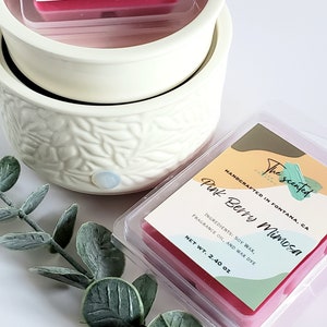 Wax Melts Soy Wax Melts Scented PINK BERRY MIMOSA Wax Melts Candle Wax Melts 6 Cavity Clamshell Wax Melts