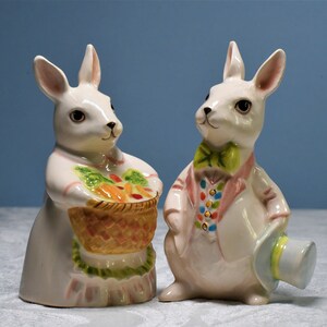 Mr. & Mrs. Rabbit in white