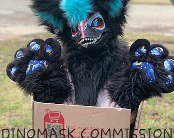 Disfraz de dinosaurio personalizado por encargo / Disfraz de fursona hecho a mano
