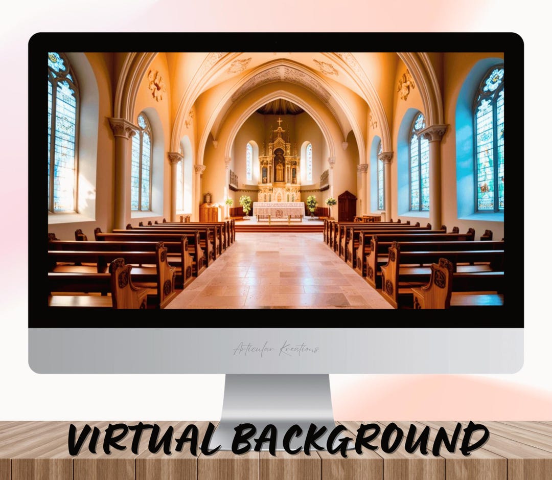 Church Backdrop | Zoom Background | Microsoft Team Background | Virtual ...