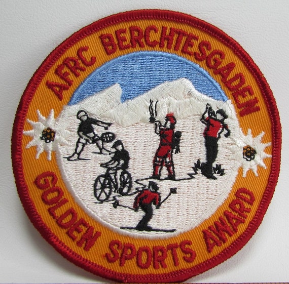 Vintage AFRC Berchtesgaden Golden Sports Award Jacket Patch Etsy