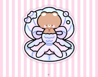 mermaid hideaway sticker
