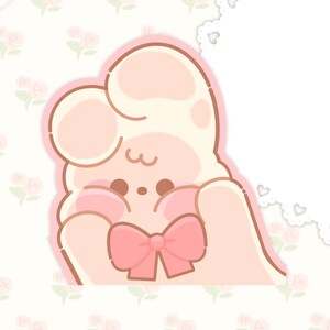 Chubby Bunny | Deco, Planner, Journaling Stickers | Cute Kawaii Aesthetic | Sticker Flake