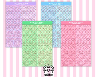 plaid deco sticker sheets