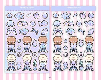 mermaid cove sticker sheet