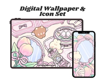 Soft Love Digital Wallpaper + Icon Set