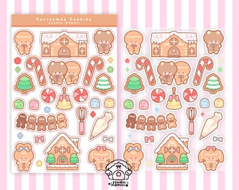 Christmas cookies sticker sheet