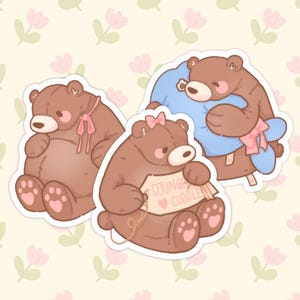 Ikea Bär Aufkleber | Deko, Planer, Journaling Stickers | Niedliche Kawaii Ästhetik | Aufkleber Flocken