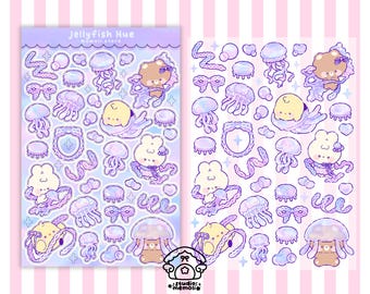 jellyfish hue sticker sheet